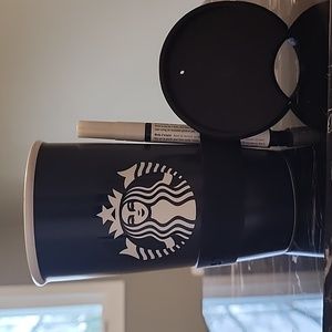 Starbucks Illustrate your own black chalkboard travel mug with pen